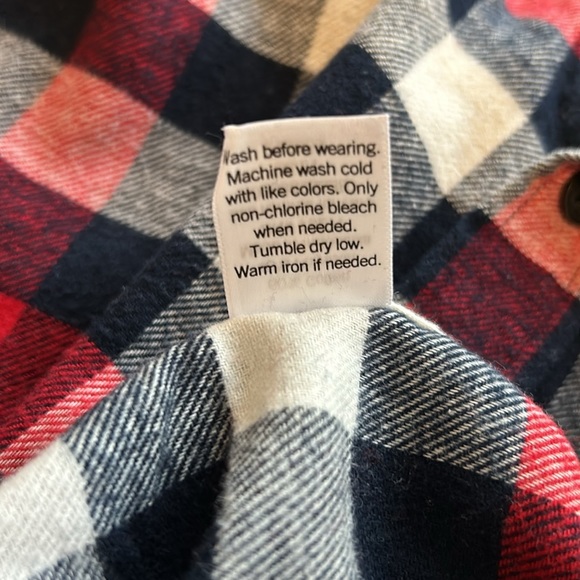 Men’s Button Up Flannel Shirt Size Small - Picture 5 of 5